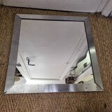 Square aluminum mirror from 1980 (50X50cm)