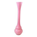 Large pink glass paste soliflore vase