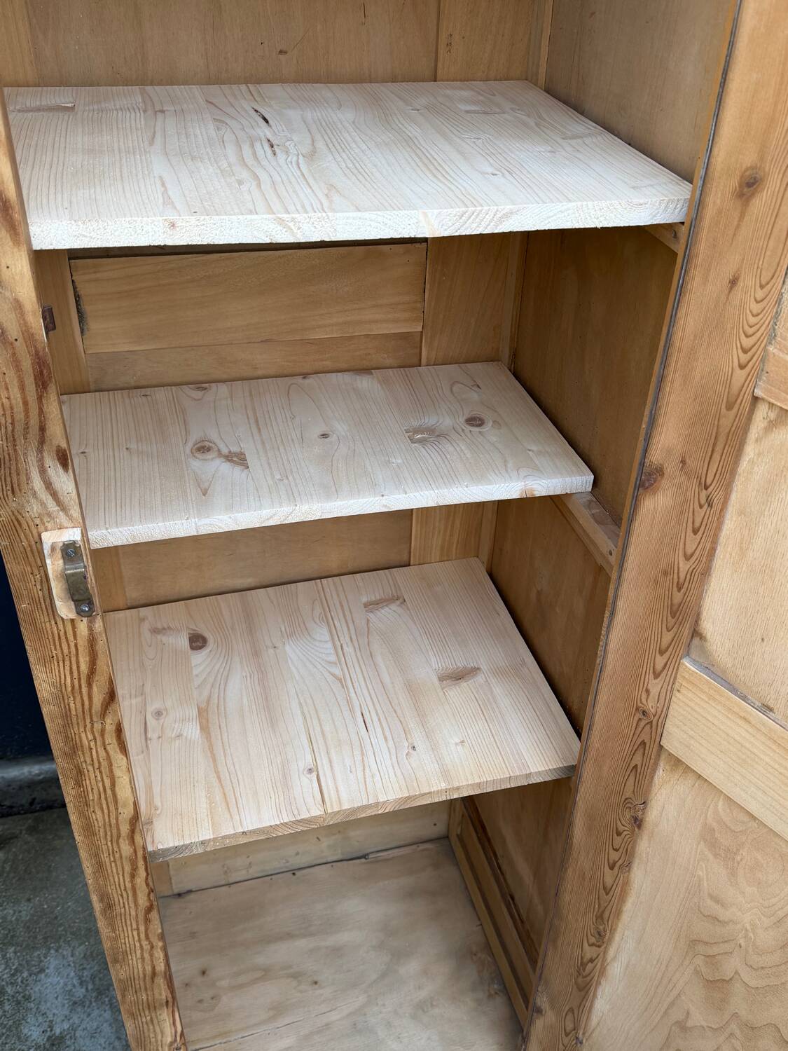 Vintage wooden wardrobe from 1940.