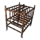 Napoleon III turned wood magazine or music sheet rack B848