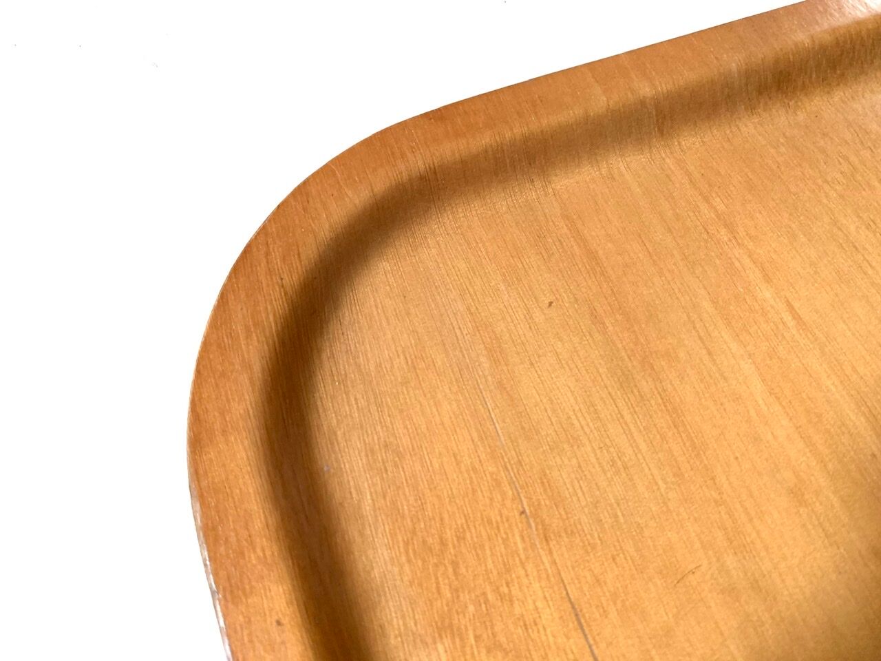 Plateau Platex en bois, années 70