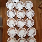 16 Luneville dessert plates
