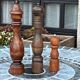 Trio of vintage pepper mills