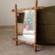 Antique French mirror from the Belle Époque in faux bamboo, 1890/1900.