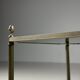 Table basse française en métal, milieu du XXe siècle