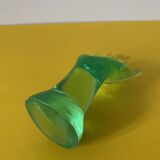 Handmade transparent glass ring sizer in green color