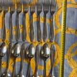 Silver - 10 art deco place settings