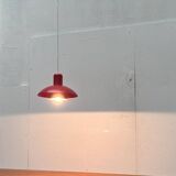 Red pendant lamp model 728 Danish mid-century by Horn, 1960s.