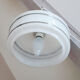 White clichy glass hanging lamp