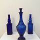Cobalt blue glass Empoli style carafe