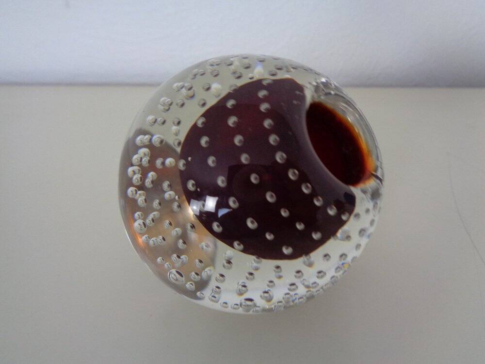 Italian candleholders in Murano glass, 1950s, set of 3.