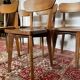 Set of 5 vintage wooden bistro chairs – Baumann style