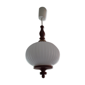 Opaline hanging lamp