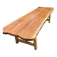 Table d’exception en Sipo massif 3 mètres  Création unique d’ébéniste d'art