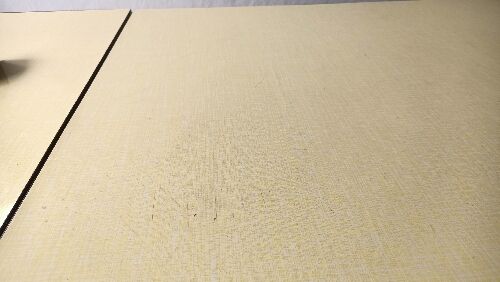 Yellow formica table