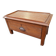 Bedside table with chest drawer on teak wood desk legs
