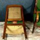 Pair of Empire period restoration mahogany armchairs
