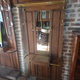 Vestiaire porte manteau ancien en chêne massif