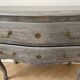 Louis XV commode in grey cerused wood