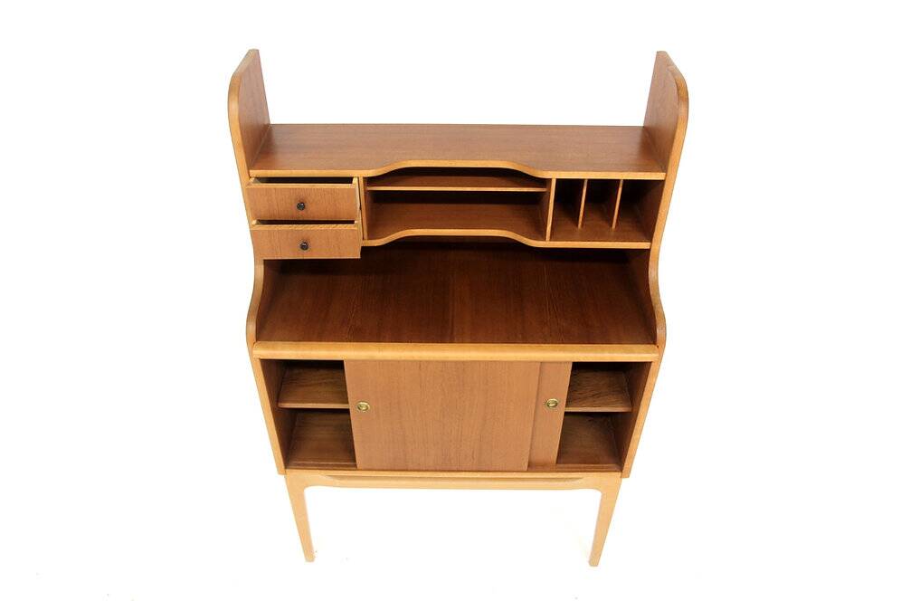 Secrétaire scandinave en teck, Suède, 1960