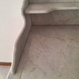 Old bathroom cabinet with marble