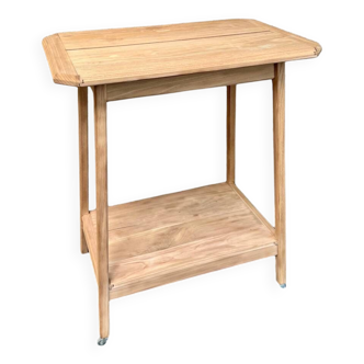 Oak serving table/plant rest