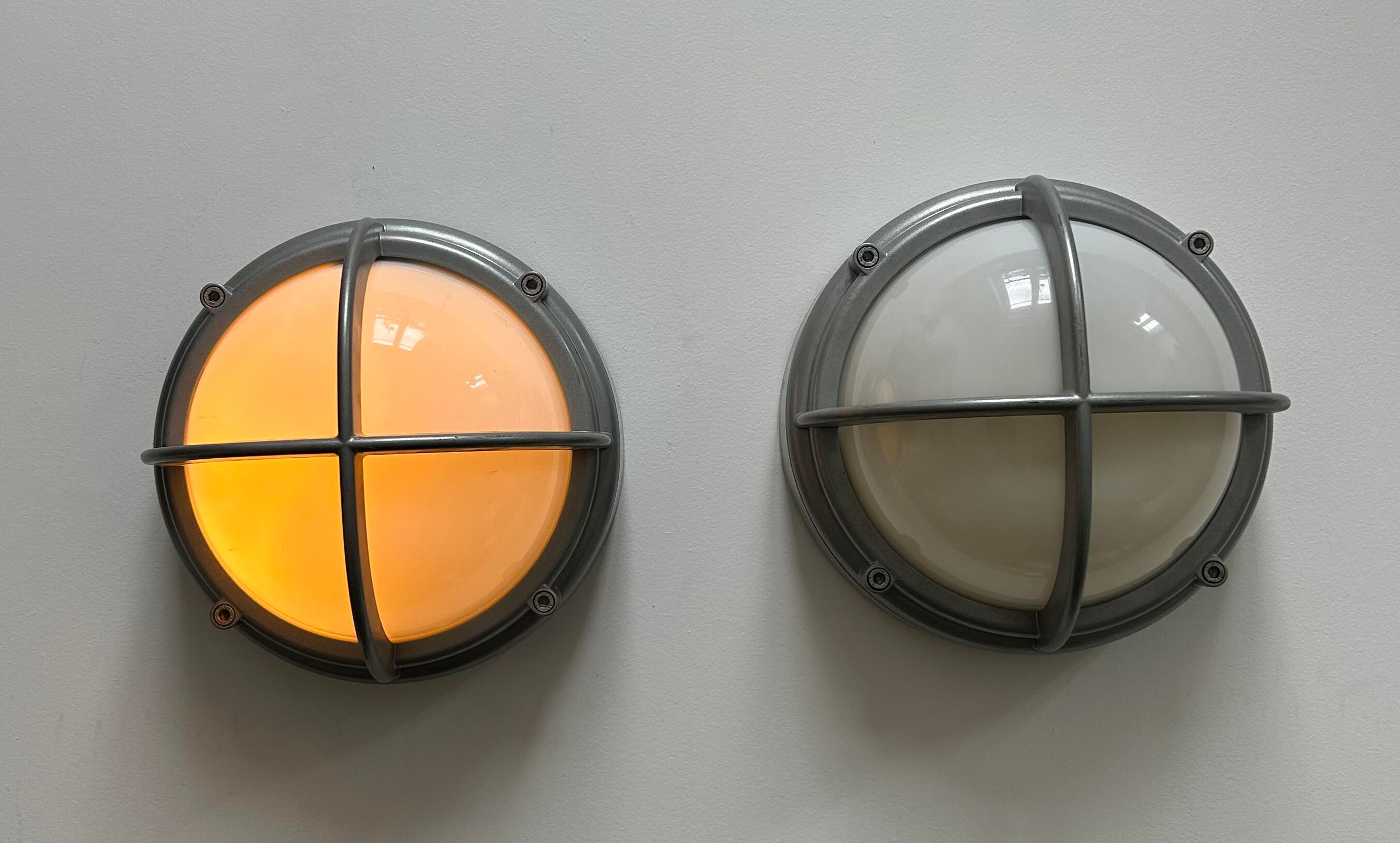 Pair of vintage SYOT, Louis Poulsen, aluminum