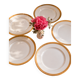 Lot de 5 assiettes Limoges rue de paradis
