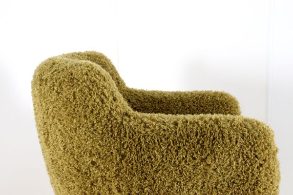 Fauteuil Fuzzy Doodle entièrement restauré - nouvelle tapisserie