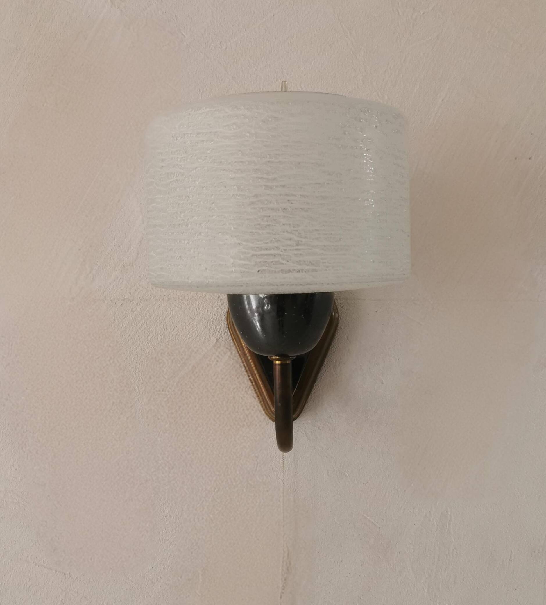 Gold metal wall lamp