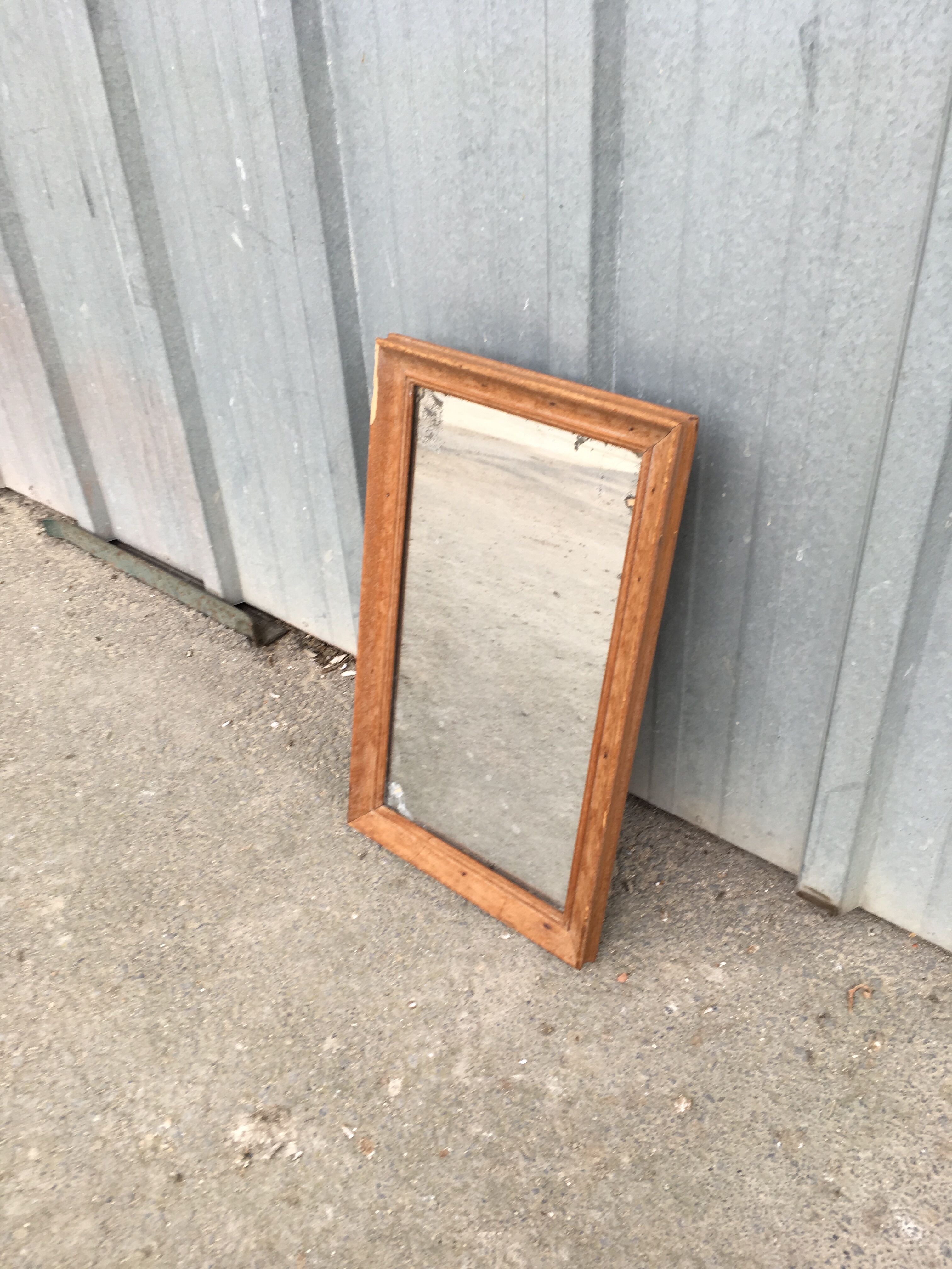 Old stitched mirror 31x52cm