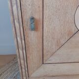 Small solid oak Art Deco sideboard