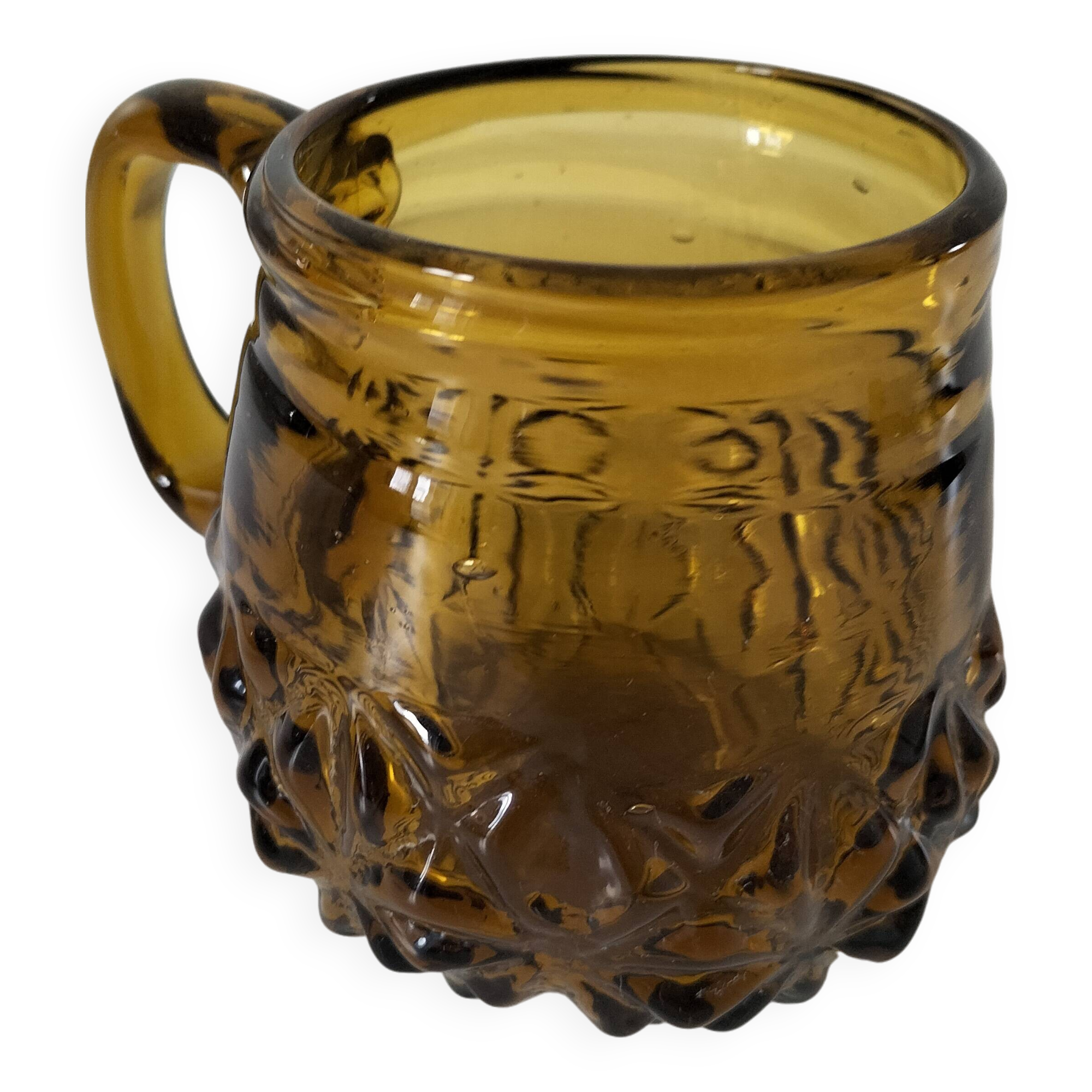 blown glass mug
