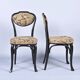 Suite de 6 chaises bistrot jacob  et josef kohn noires