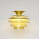 Golden vintage lamp, Denmark 1970s