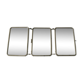 Miroir triptyque barbier