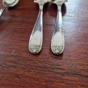 Christofle, Paris - Set of 9 small spoons (coffee) - Marot/Bérain model - in silver-plated metal