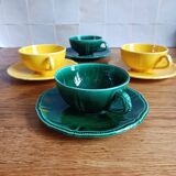 Set of 8 Longchamp multi-colored coffee cups