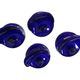 Set of 4 dark blue Kartell coat hooks, Olaf von Bohr Space Age, Italian Design