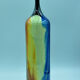 Vase bottle soliflore signed to identify contemporary multicolor design décor