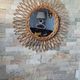 Rattan and wicker mirror from the 1970s 50cm