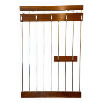 Porte-manteau mural design scandinave - années 1960/70