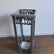 Art Deco umbrella stand from the 1930s, cast iron.
