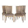 Suite of 4 Louis XVI style chairs