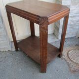 Coffee table, art deco service in solid wood