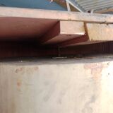 Superb early 19th century church tabernacle in gilded stuccoed wood