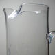 Old crystal/pulled glass pitcher engraved with floral decoration, Europe 1920-1930