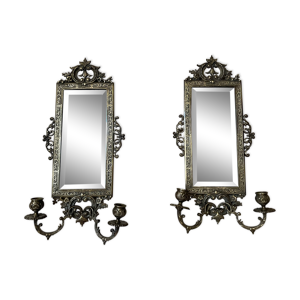 Miroir porte bougies