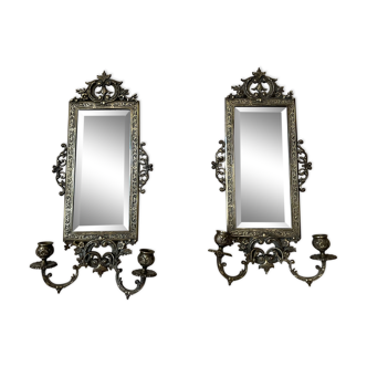 Miroir porte bougies