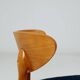 Vintage Scandinavian boucle navy blue chairs set of 4